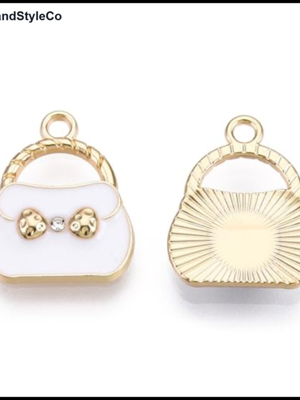 10 Pc Enamel Charms Alloy Rhinestone DIY Jewelry Making Crafts